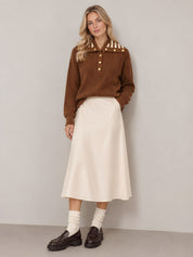 OVERSIZED COLLARED SWEATER
