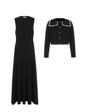 Embroidered Collar Teen Maxi Set