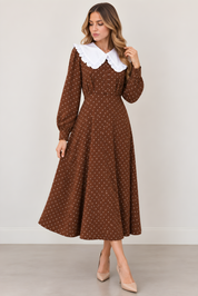VINTAGE POLKA DOT DRESS (M24)
