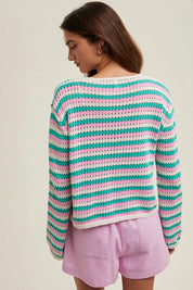 Hibiscus Crochet Cardigan
