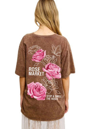 Rose Market Graphic Top