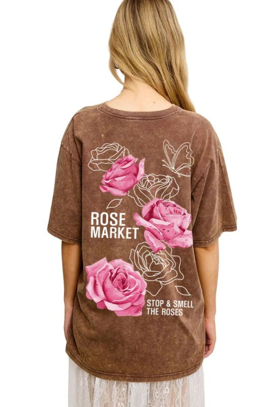 Rose Market Graphic Top