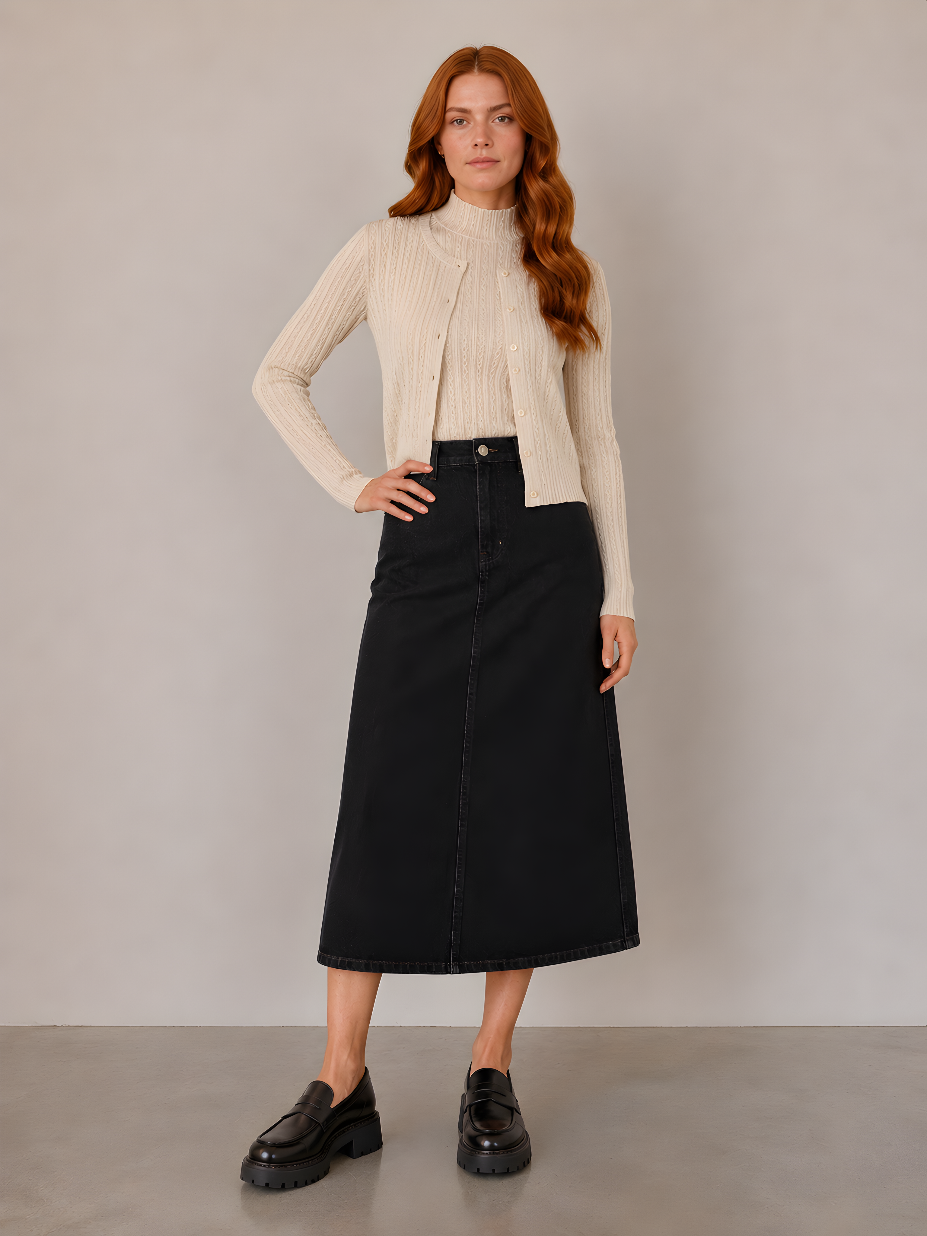 TEXTURED CARDIGAN