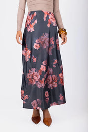 Dakota Skirt (Black Flower)