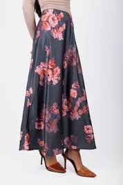 Dakota Skirt (Black Flower)