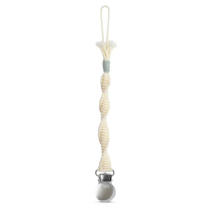 Spiral Pacifier Clip Graphite