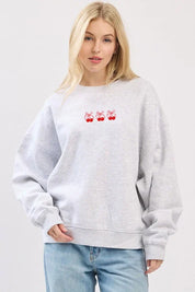 'puff' Cherry Graphic Sweatshirt
