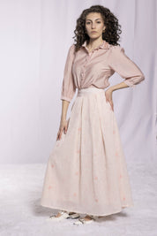 PEARL DETAIL BLOUSE AVAILABLE IN 4 COLORS (26SM15)