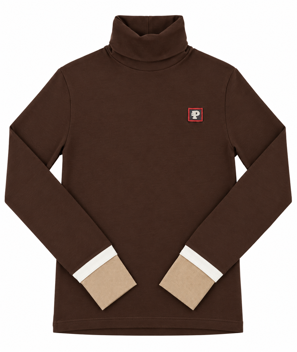 Contrast sleeve Tneck