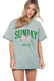 Sunday Tennis Club Oversized Tshirt