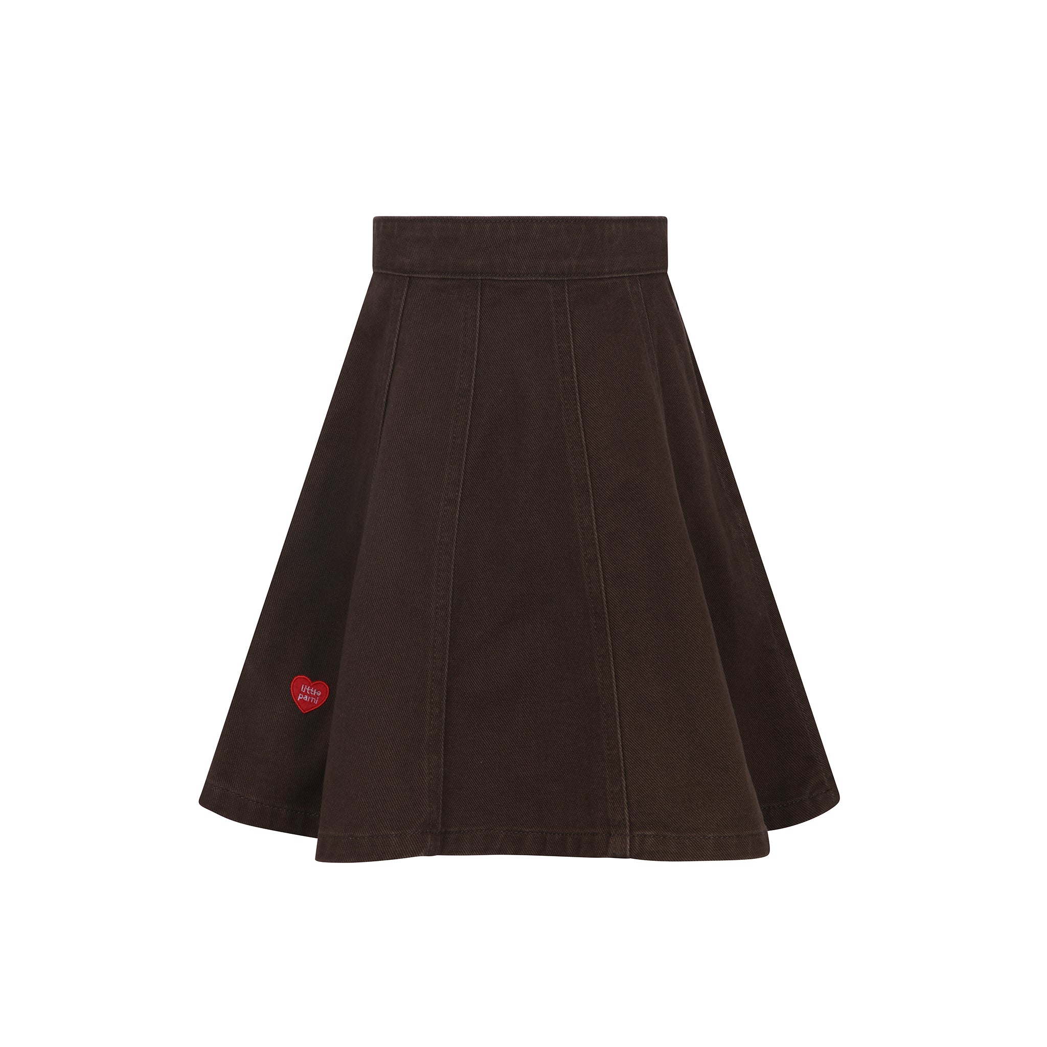 Heart Detail Denim Skirt