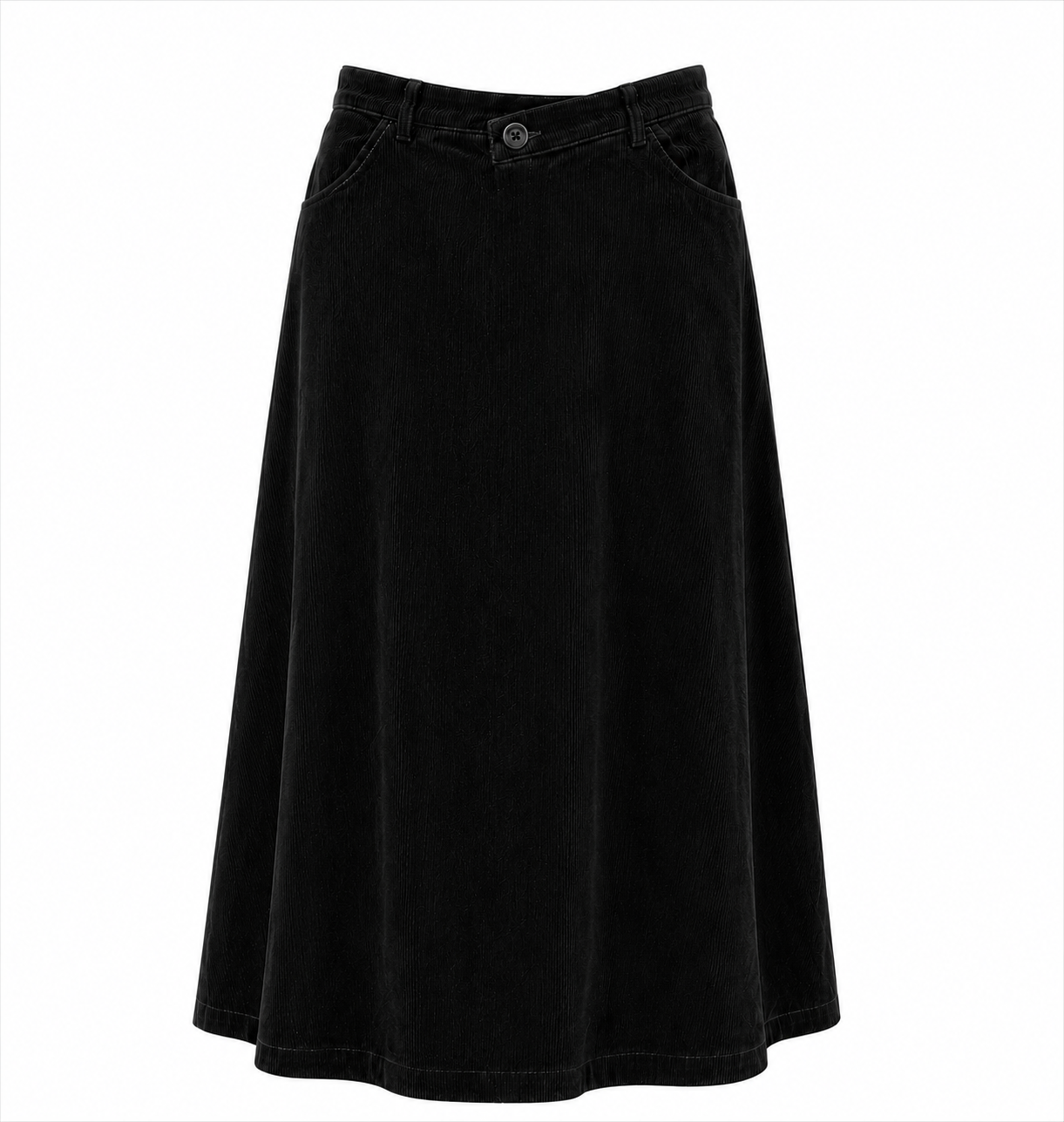 Classic Corduroy A-Line Maxi Skirt