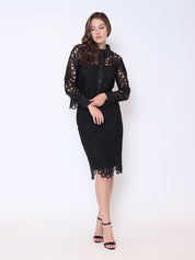 AD-Gracia Lace Embroided Skirt