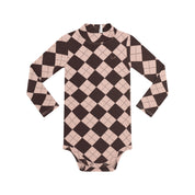 Argyle Mockneck Onesie