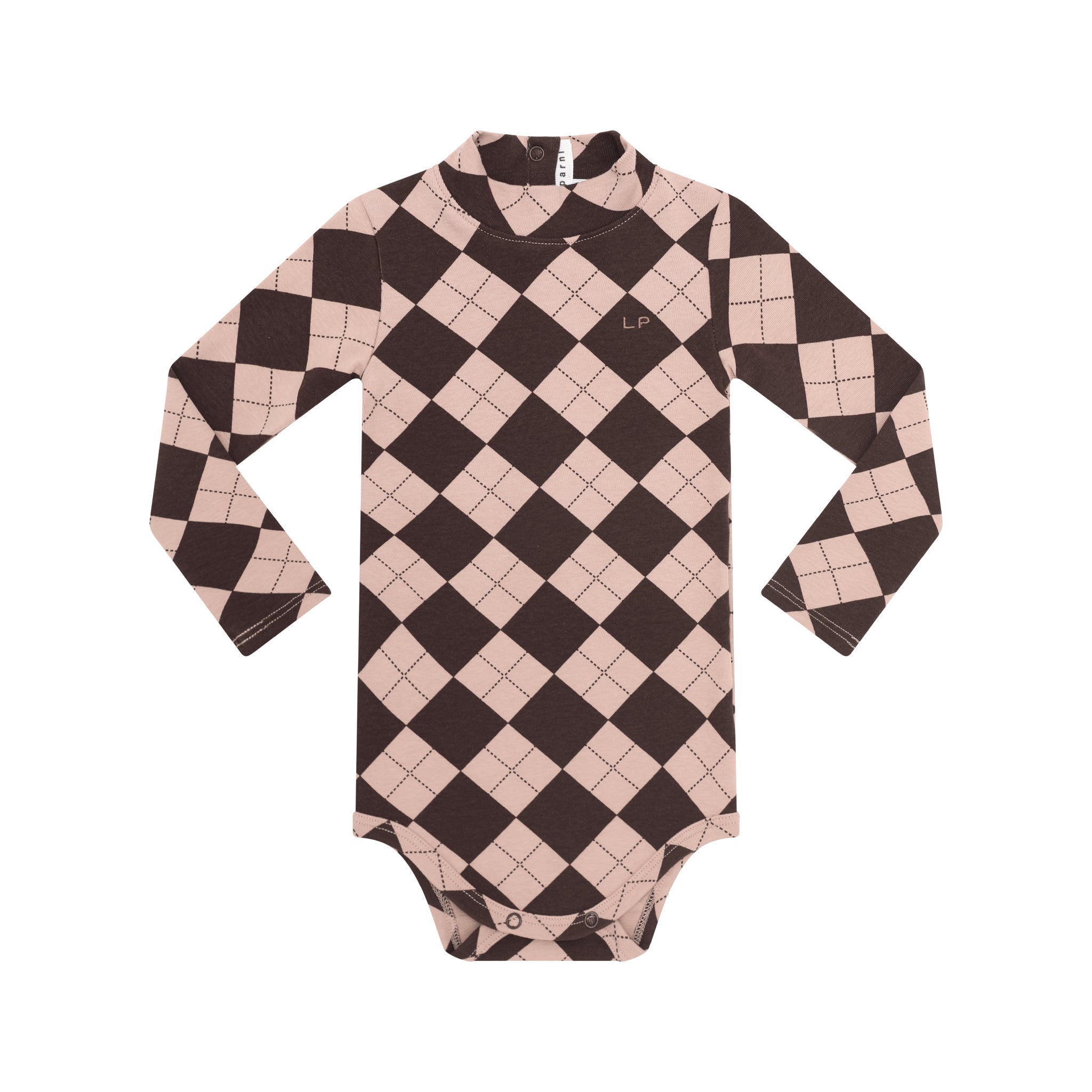 Argyle Mockneck Onesie