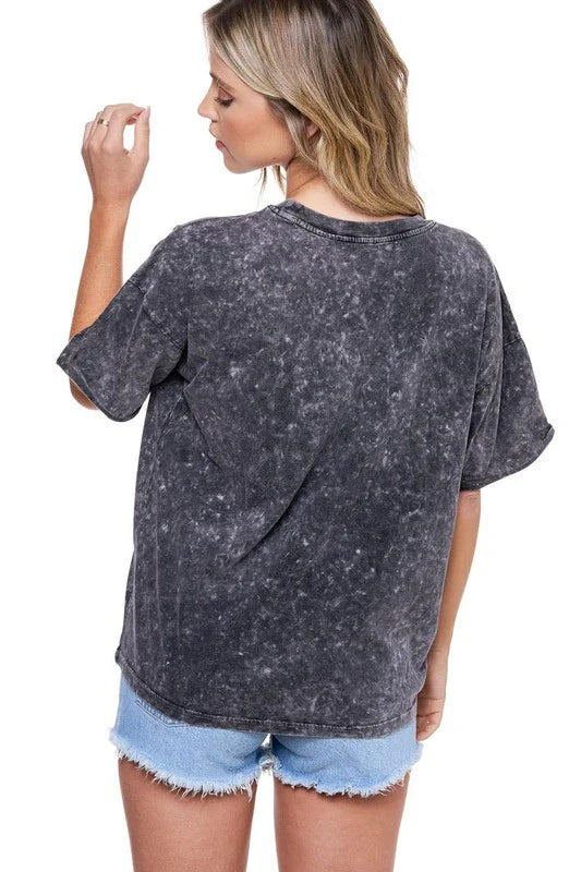 World Tour Leopard Boyfriend Tshirt