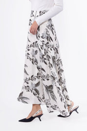 Ella Skirt 38" (White/Black)