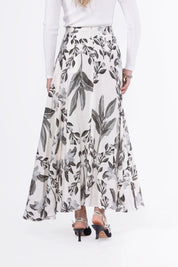 Ella Skirt 38" (White/Black)