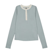 Teela Blue Henley Tee
