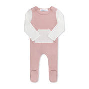 Pink Varsity Footie