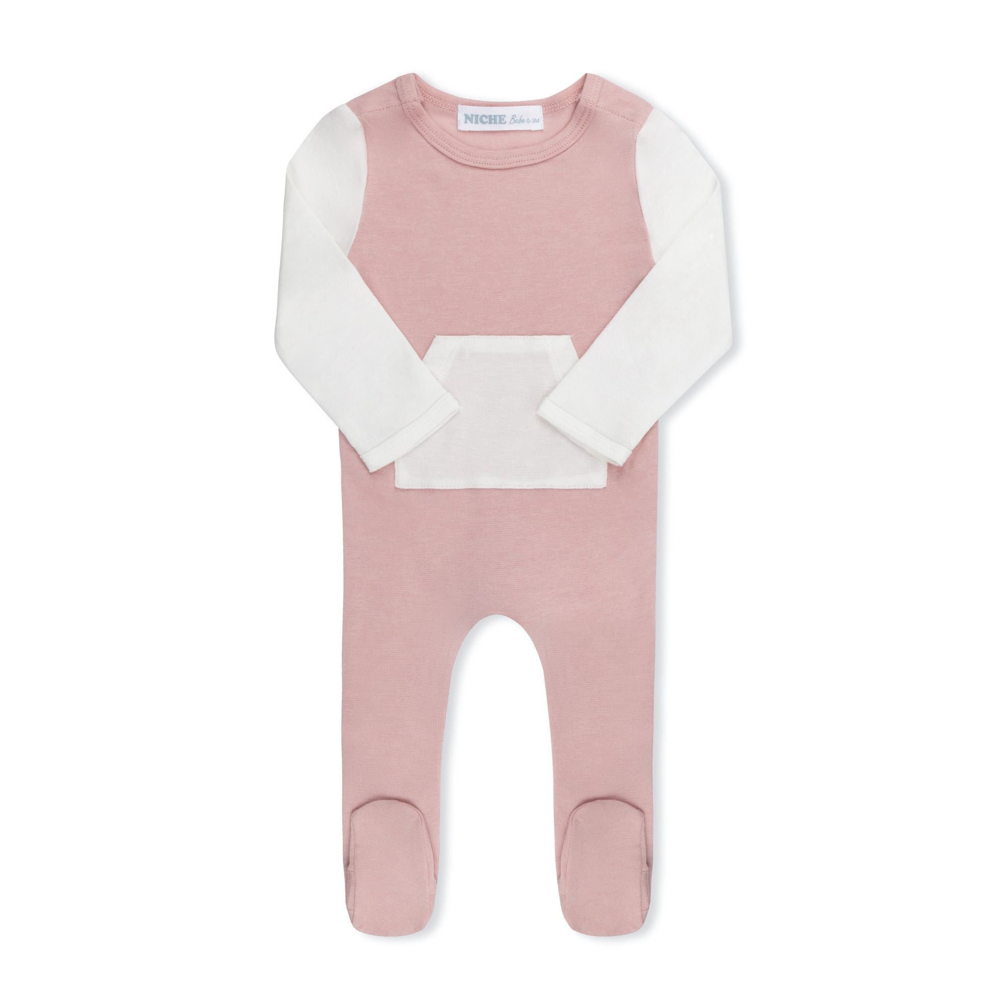 Pink Varsity Footie
