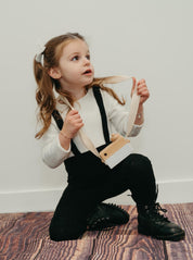 Black Checker Romper