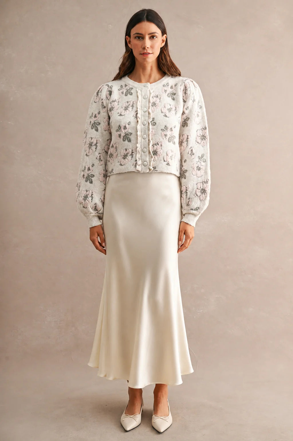 Dove Floral Cardigan