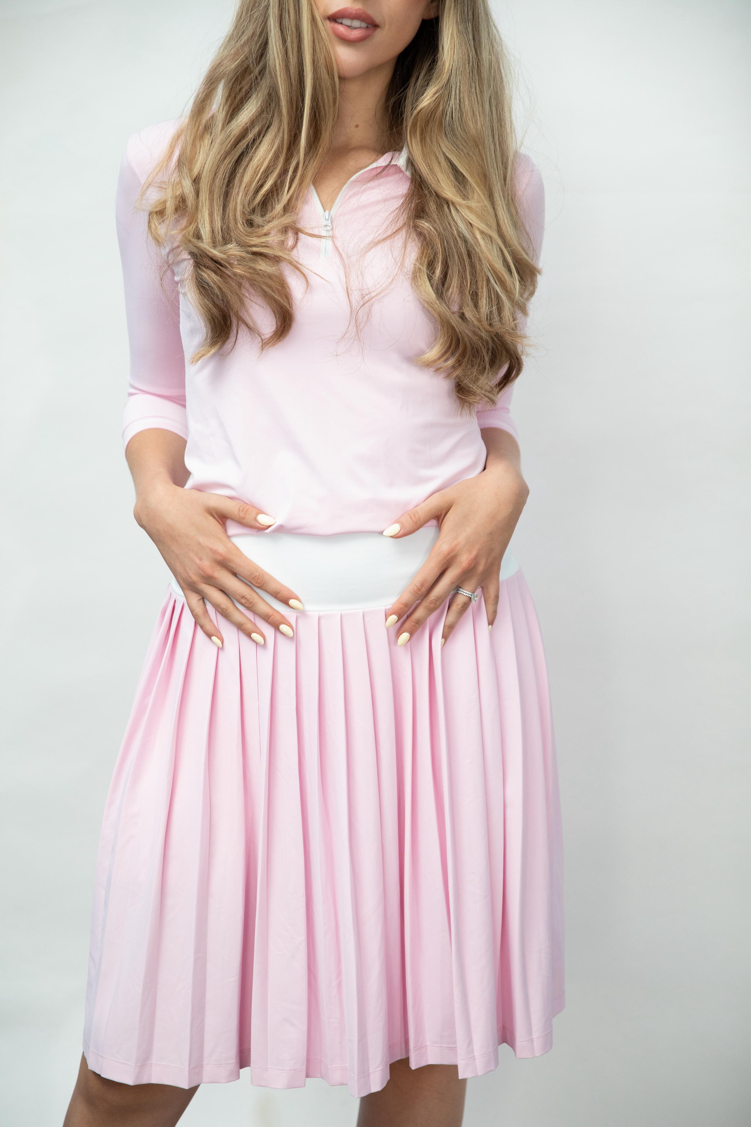 The Pink Pleat Skirt