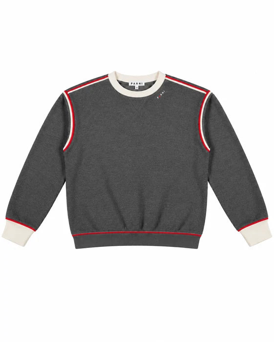 Contrast Piping Sweatshirt