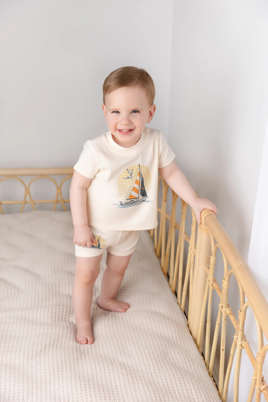 Golden Sail Shorts Set