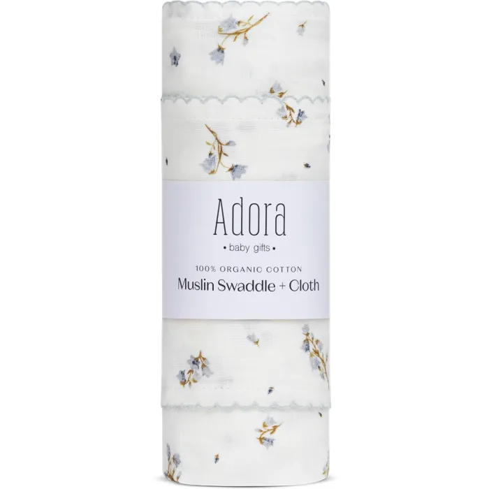 Swaddle + Cloth Floral Boys