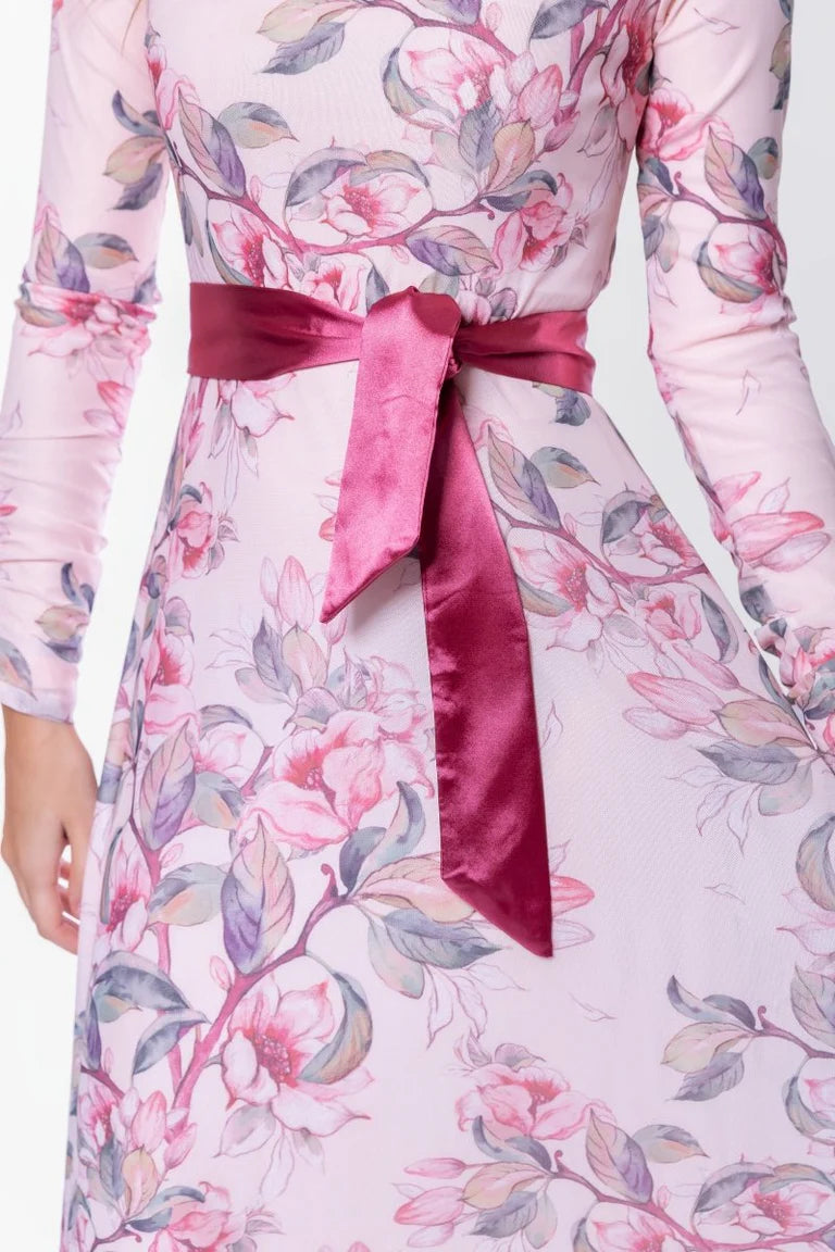 Florence Dress 53" (Ivory Flower)