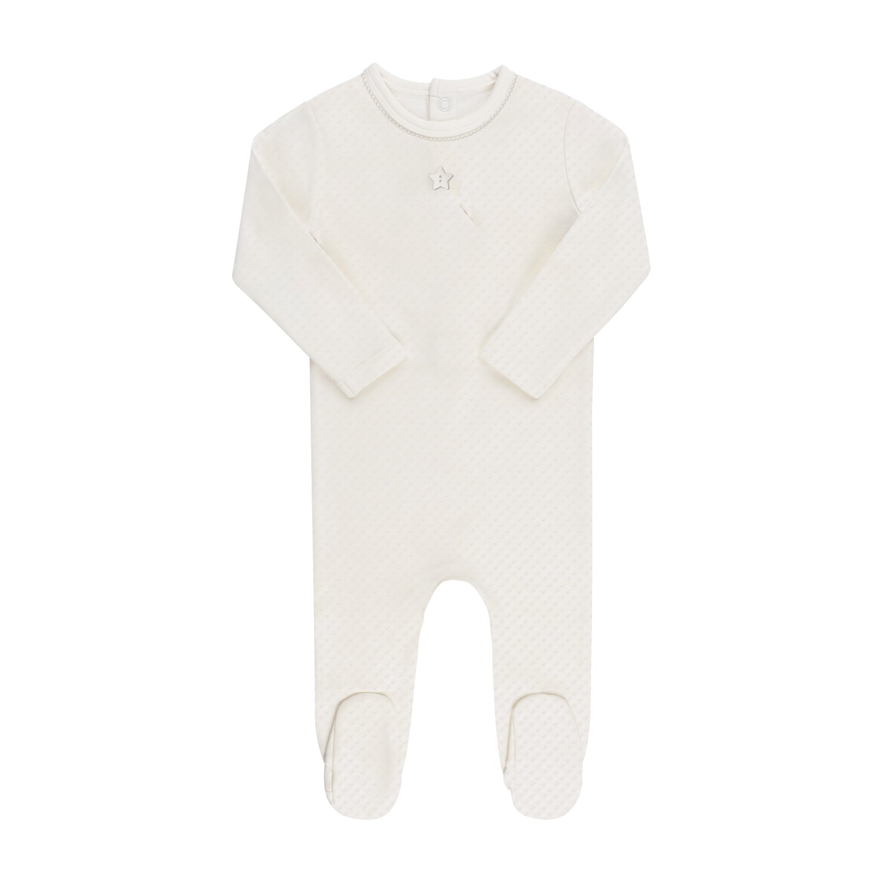 Pointelle Star- Ivory
