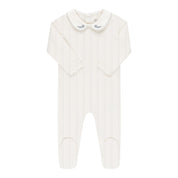 Organic Embroidered Collar Collection - Ivory Leaf