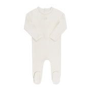 Pointelle Heart - Ivory