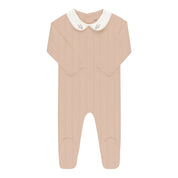 Organic Embroidered Collar Collection - Pink Heather