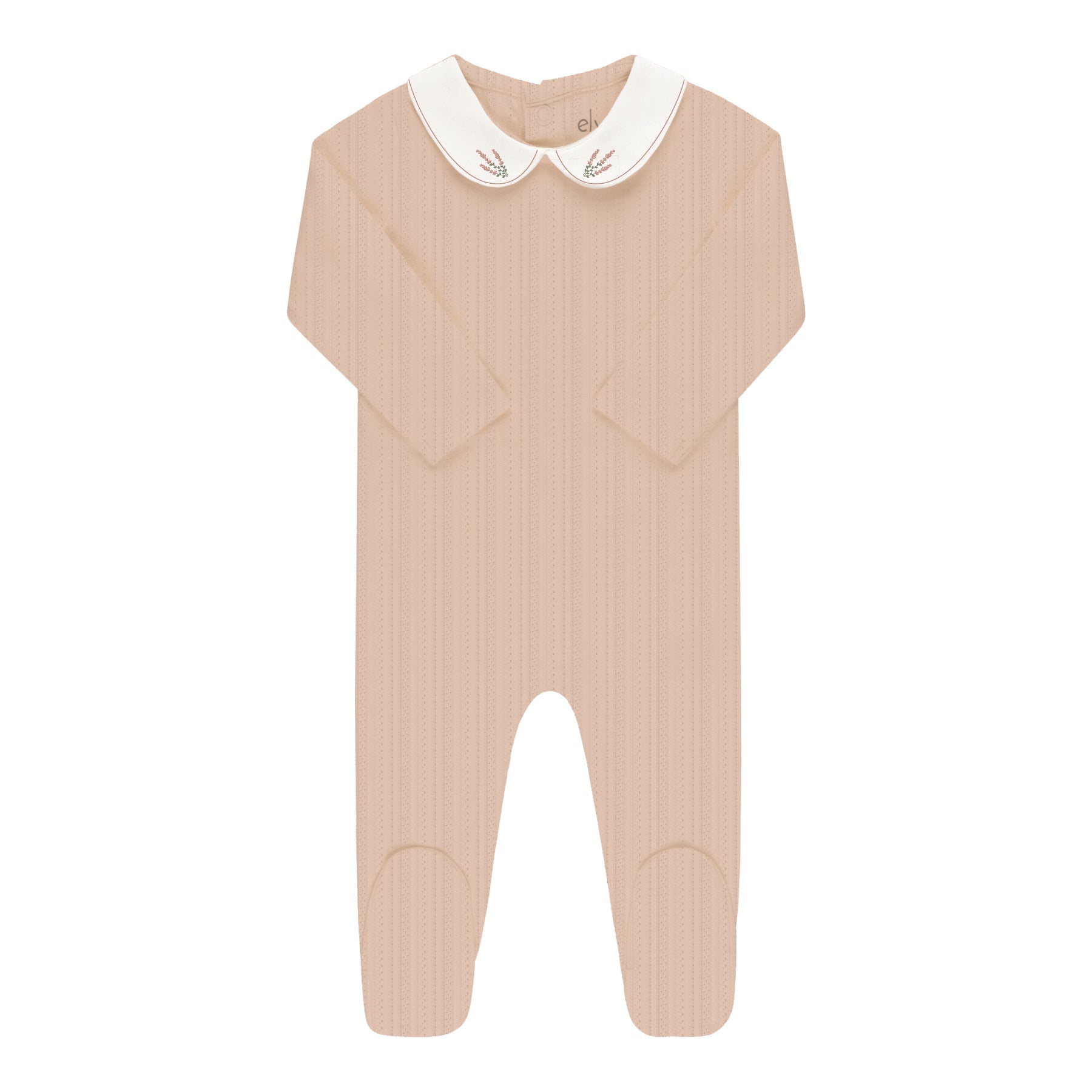 Organic Embroidered Collar Collection - Pink Heather