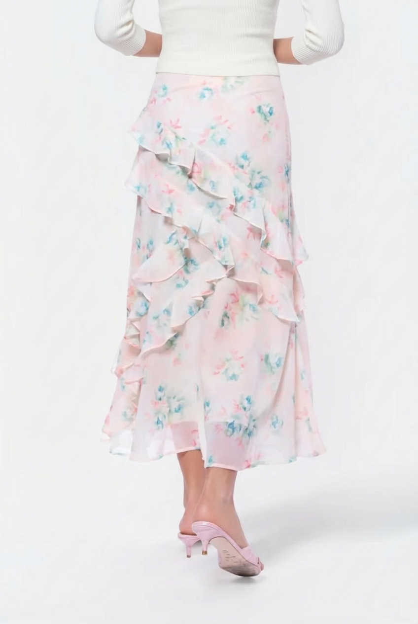 Zella Skirt (Pink/Green)