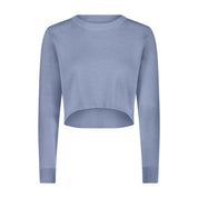 Crop Sweater Spring Knit- Periwinkle