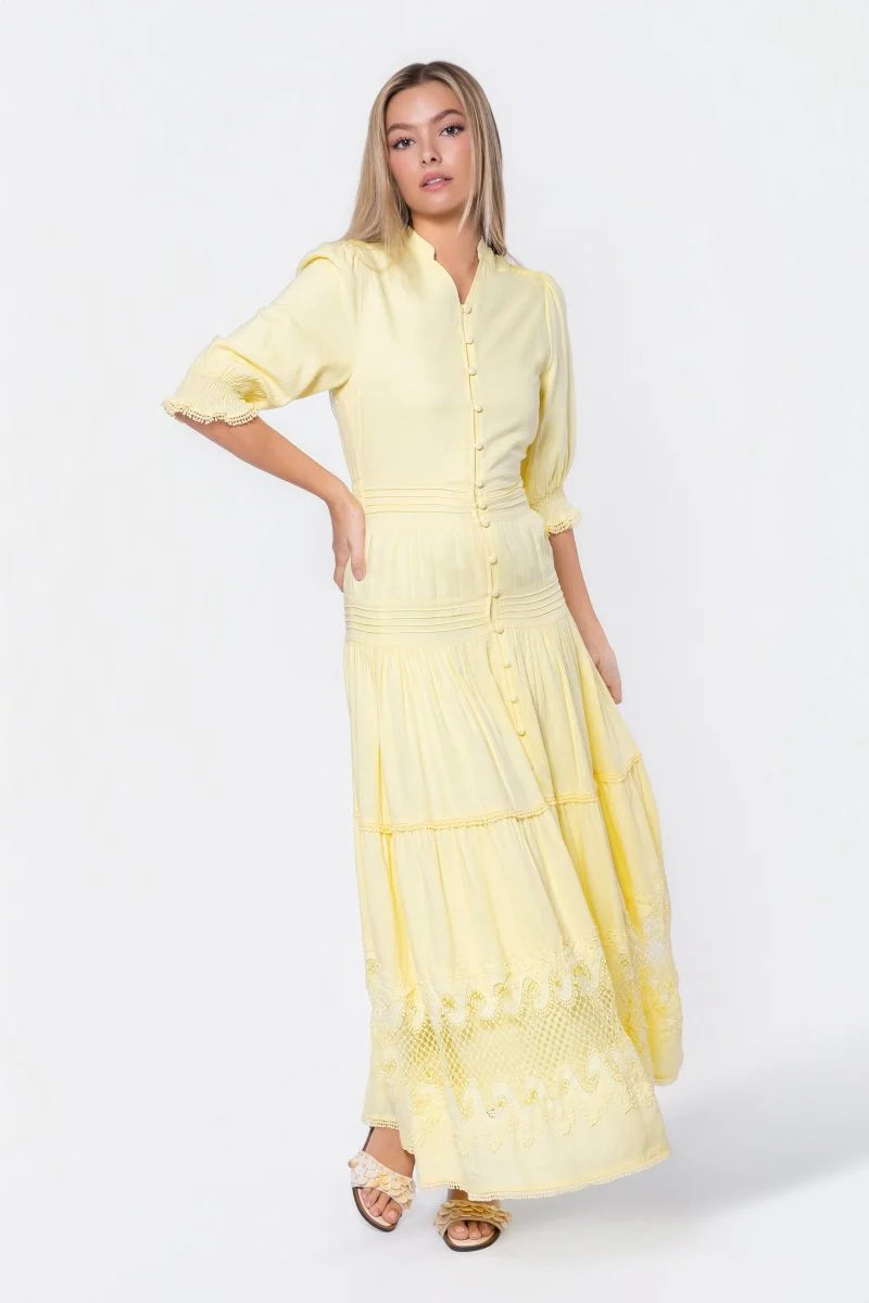 Hallie Dress (Light Yellow)