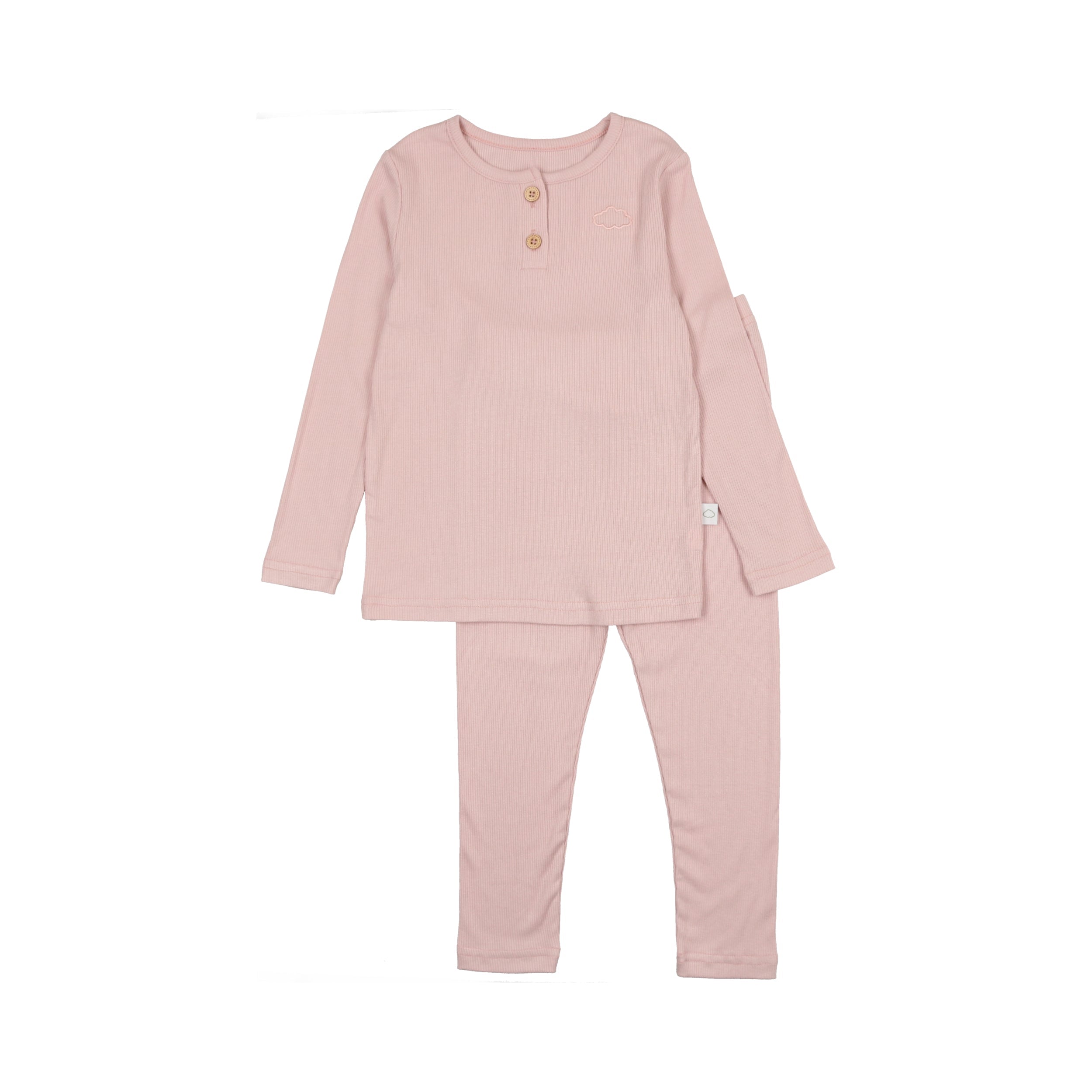 Henley Set- Blush