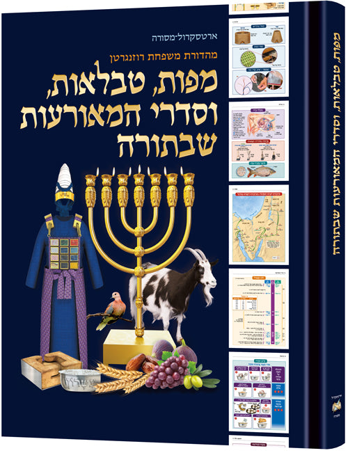 Enlarged The Book of Torah Timelines, Charts and Maps - Hebrew Edition (Hard Cover)