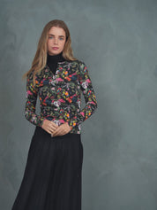 Henley Print Top