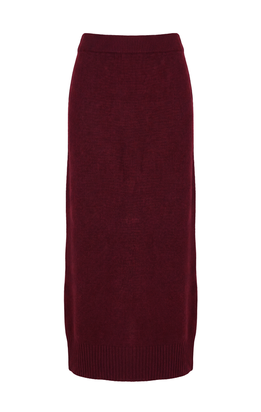 Ania Skirt (Burgundy)