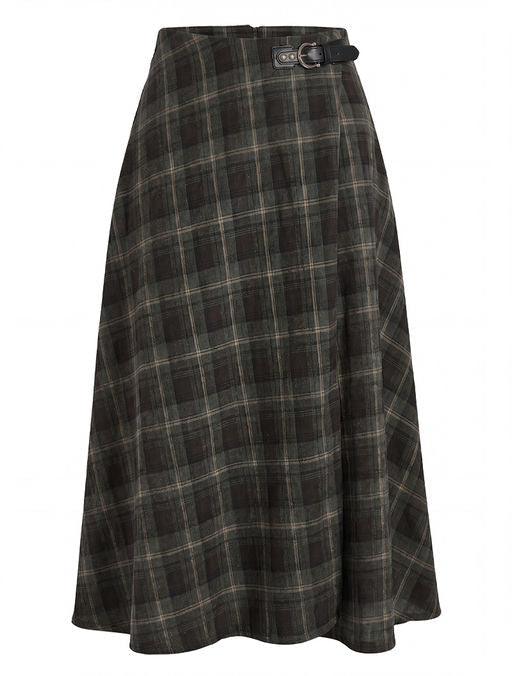 Foley Skirt (Black Plaid)