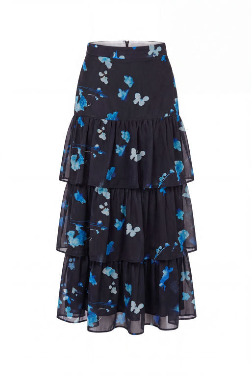 Suri Skirt (Black/Blue)