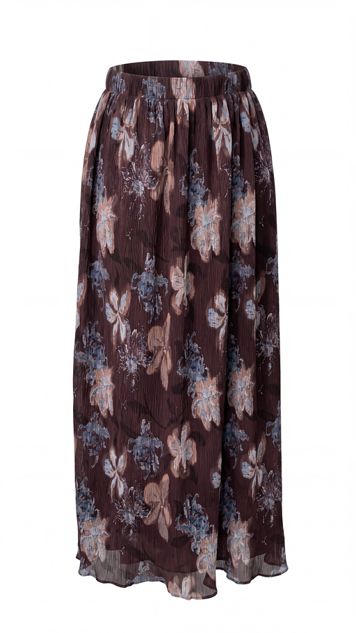 Bria Skirt (Burgundy Pattern)