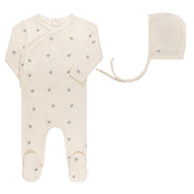 Embroidered Collection - Footie + Bonnet