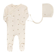 Embroidered Collection - Footie + Bonnet