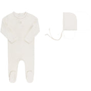 Pointelle Heart - Ivory